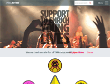 Tablet Screenshot of pro-actionherts.org